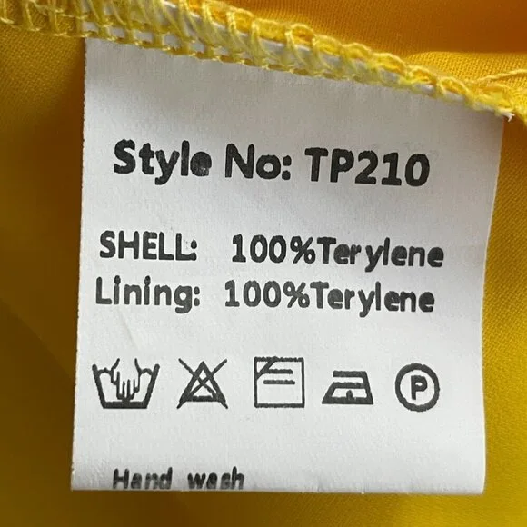 Byinns Women's Off Shoulder Ruffle Yellow Top Size XL - Picture 10 of 11